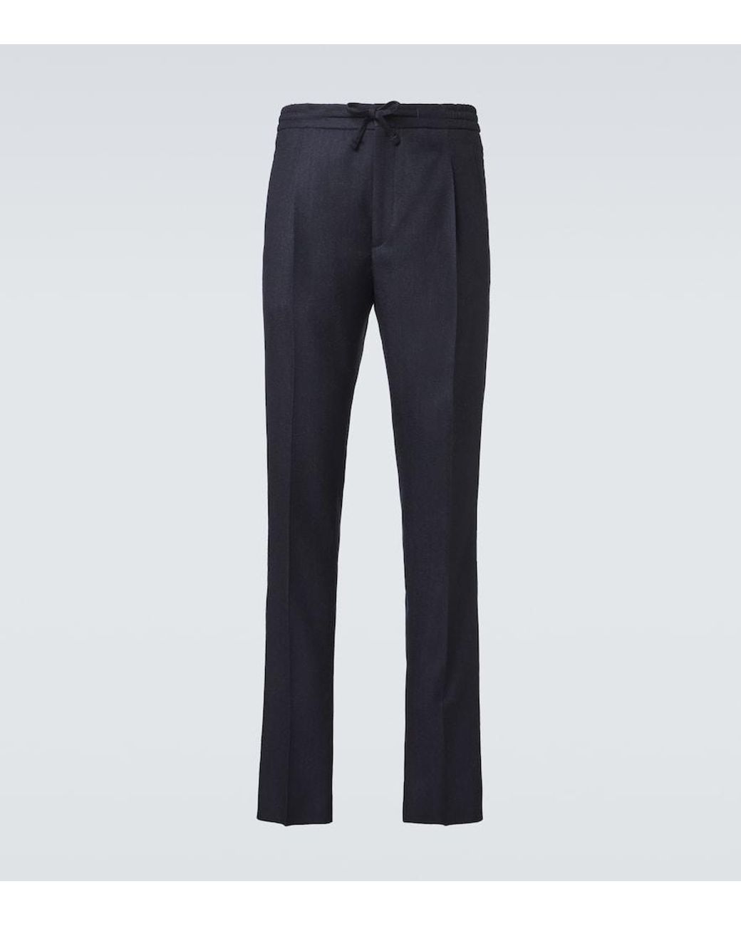 Lardini Blue Wool Slim Pants for men
