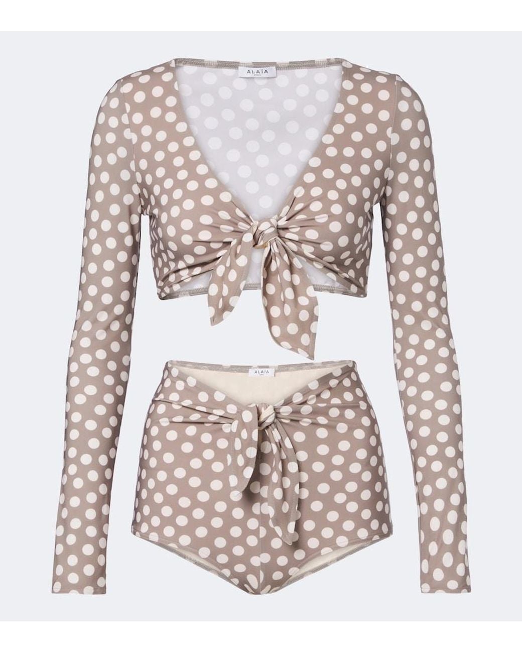 Alaïa Pink Polka-Dot Bikini