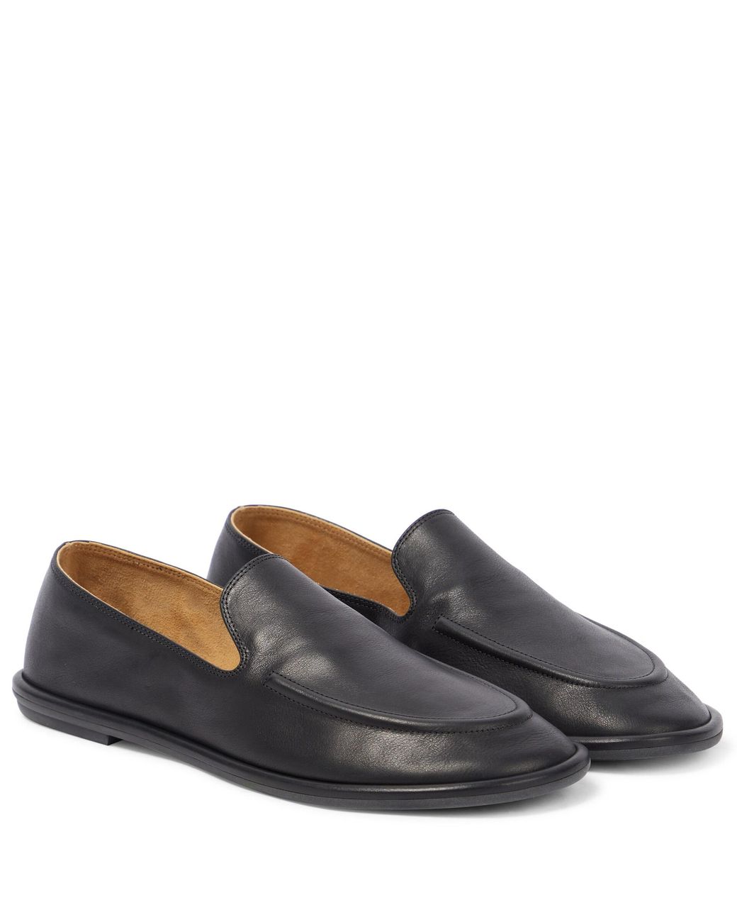 The Row Canal Leather Loafers | Lyst