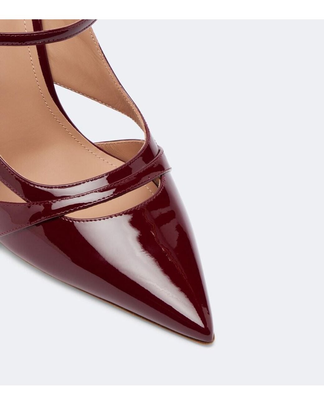 Malone Souliers Brown Patent Leather Pumps