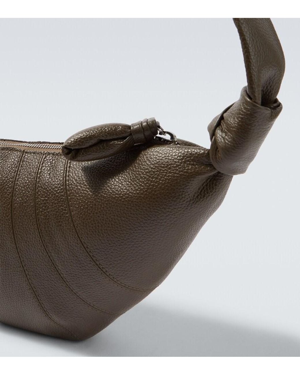 Lemaire Metallic Croissant Small Leather Shoulder Bag for men