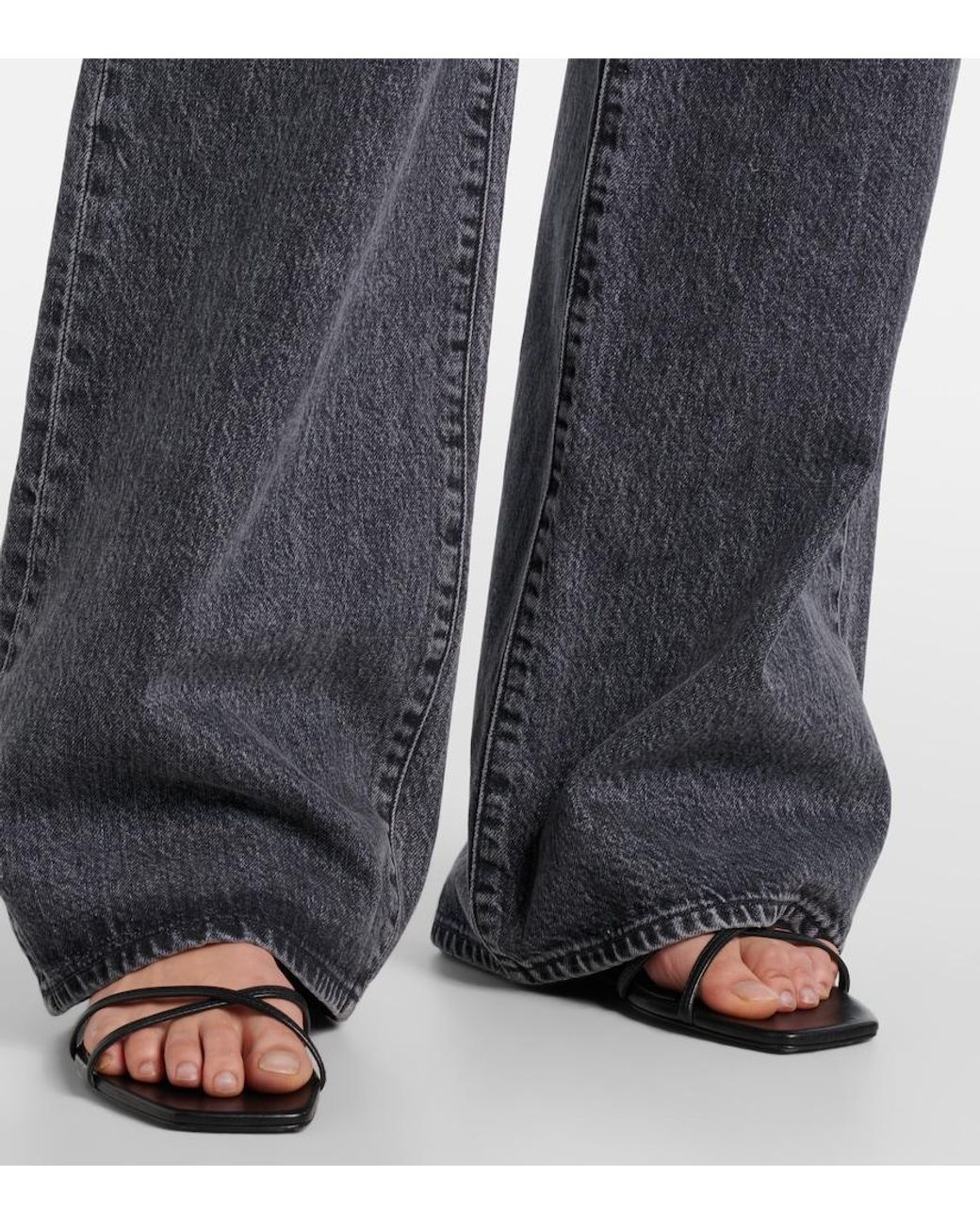 SLVRLAKE Denim Blue Mica Wide-Leg Jeans