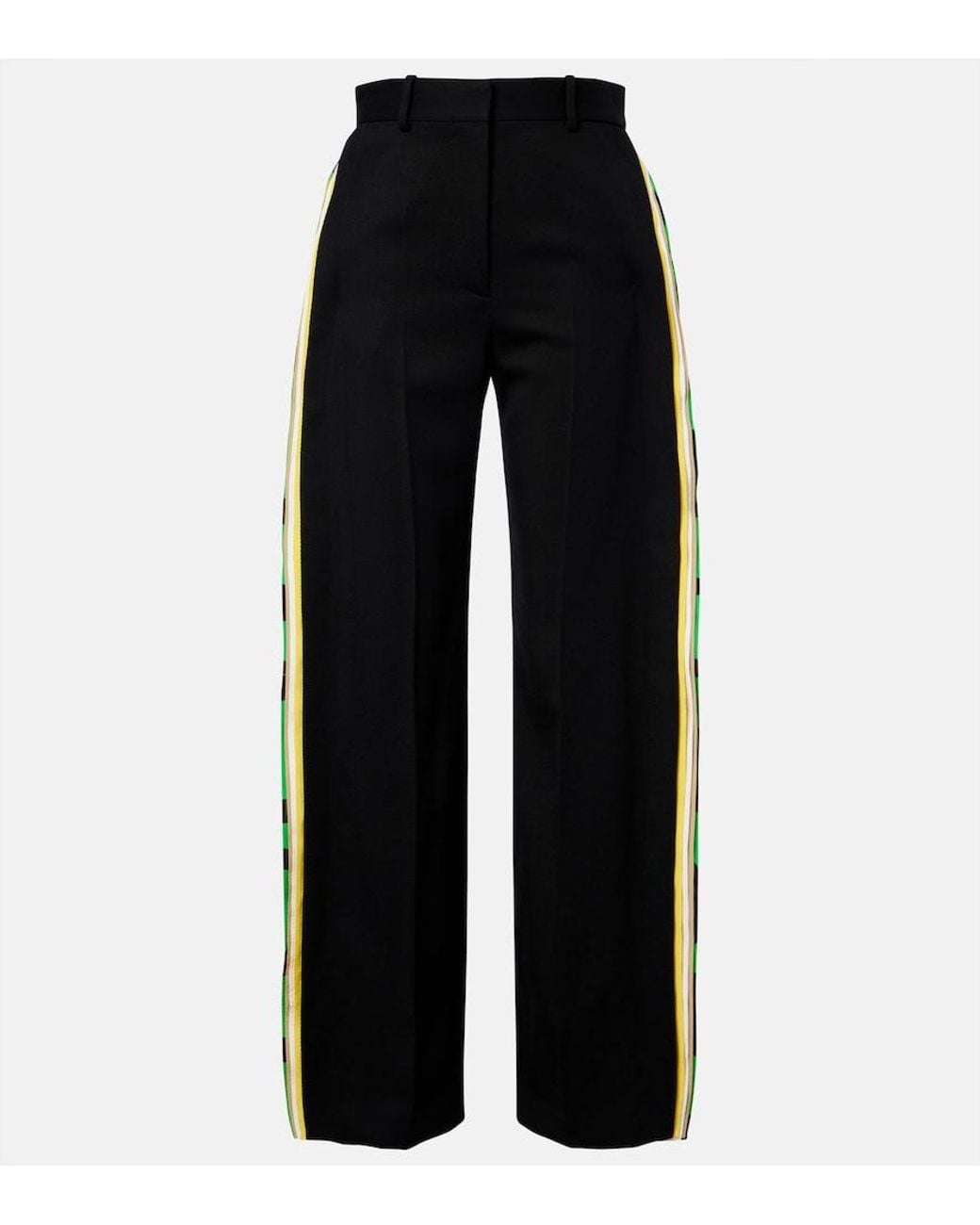 Loewe Black Wool Wide-Leg Pants