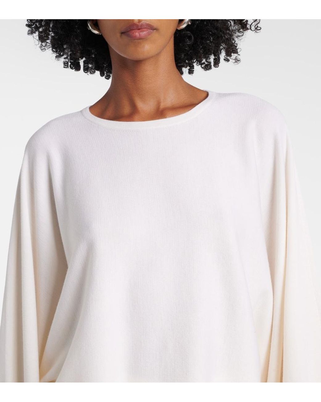 Max Mara White Frais Virgin Wool Sweater