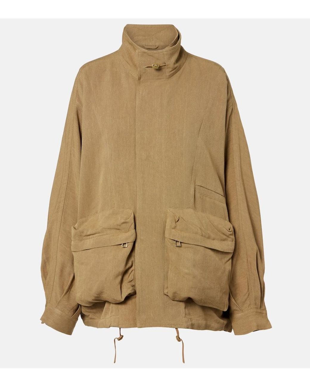 Frankie Shop Natural Breya Oversized Jacket