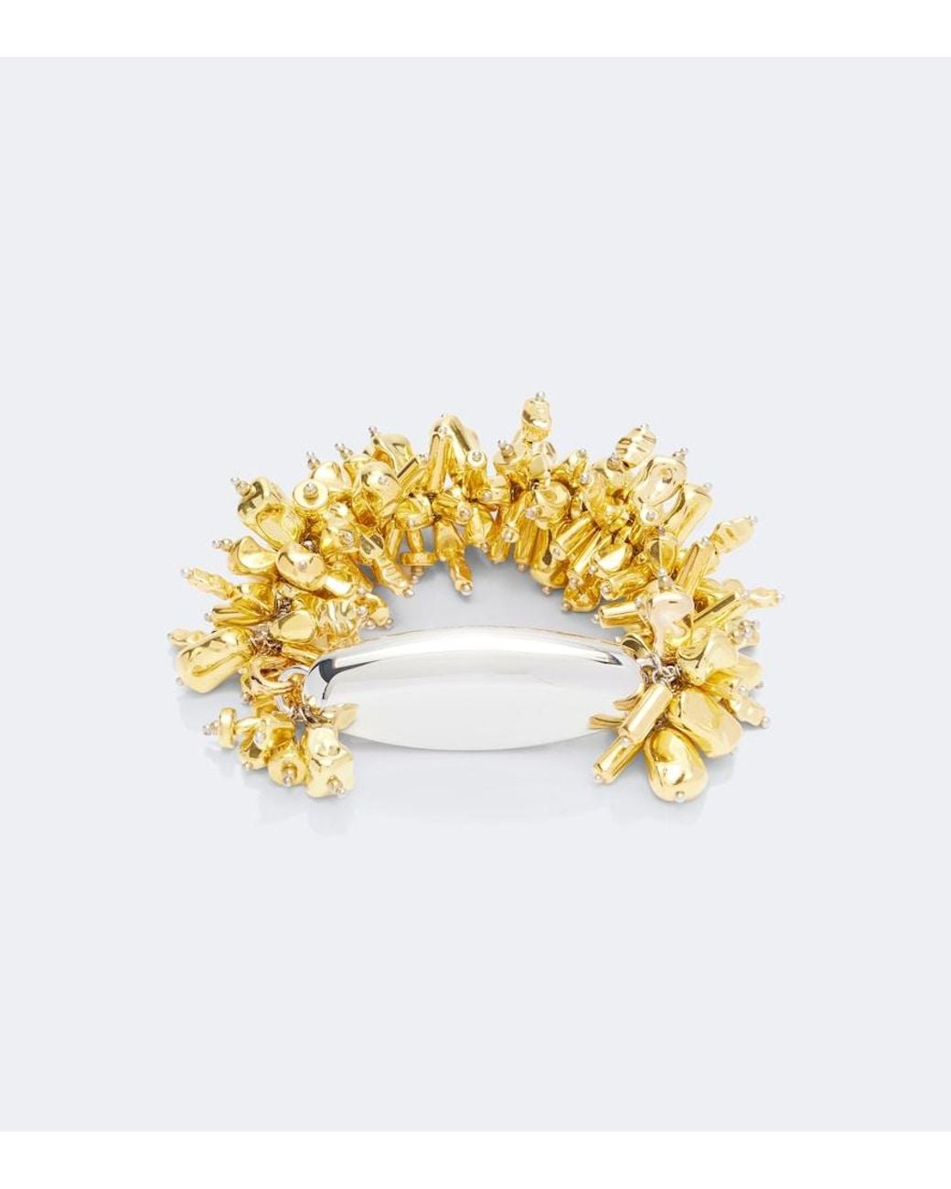 Dries Van Noten Metallic Embroidered Beaded Bracelet