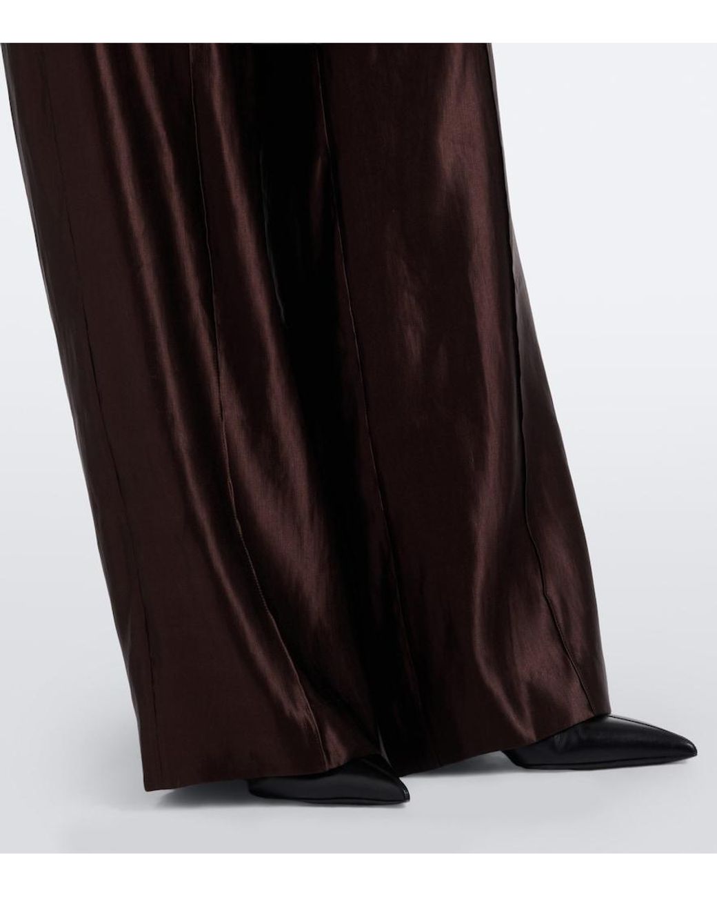 Joseph Brown Jnane Linen And Silk Wide-Leg Pants
