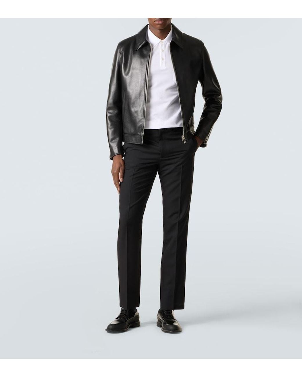 Givenchy Black Leather Jacket for men