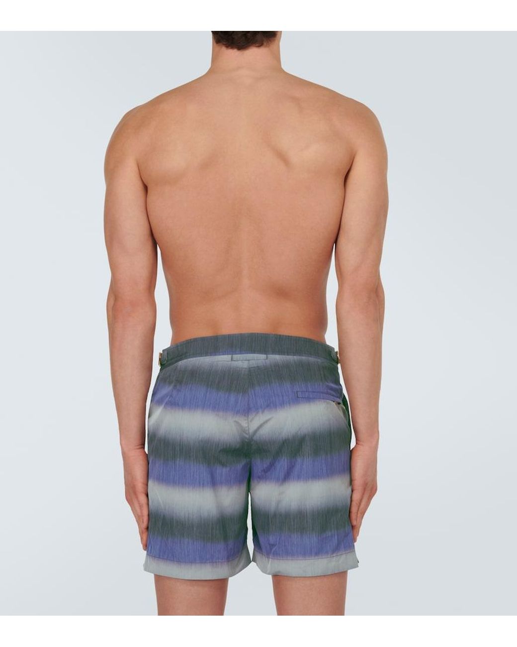 Orlebar Brown Blue Printed Swim Trunks for men