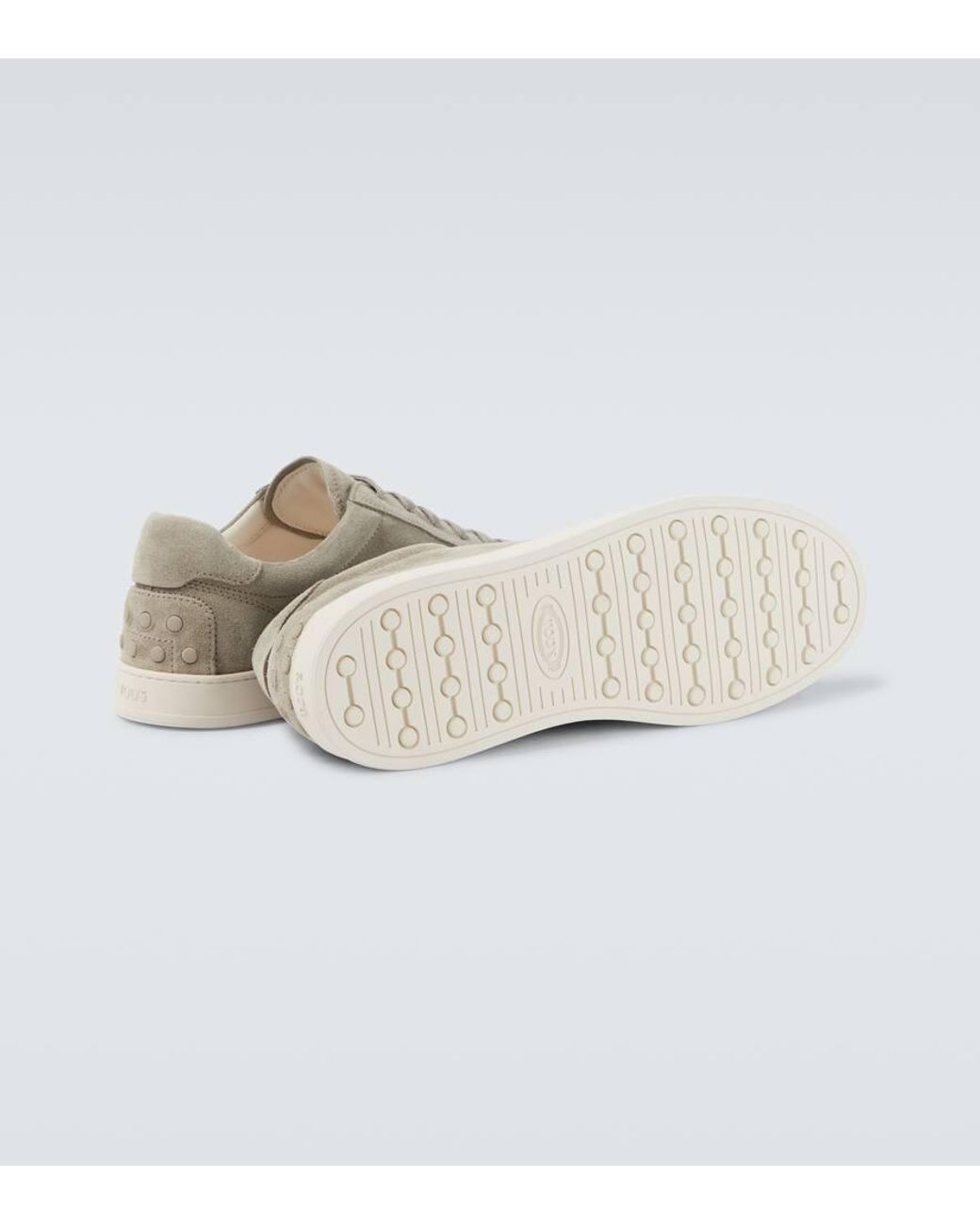 Tod's Sneakers Aus Veloursleder in White für Herren