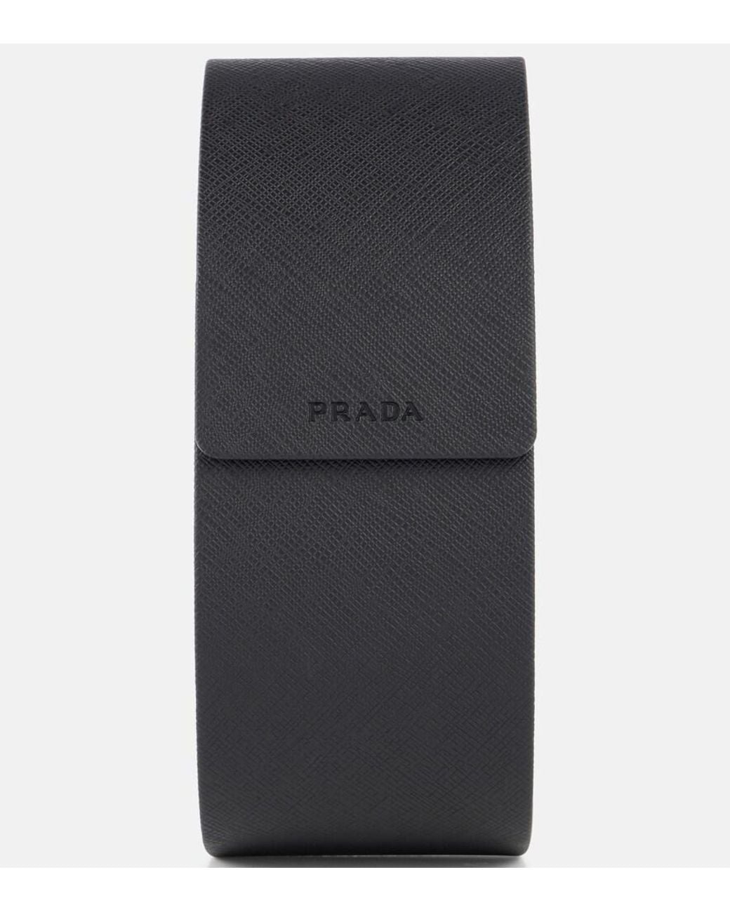 Prada Gray Rectangular Sunglasses