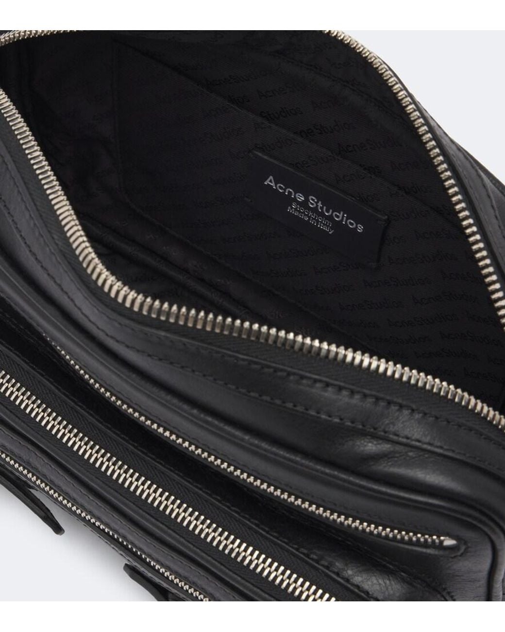 Acne Black Camero Party Leather Shoulder Bag