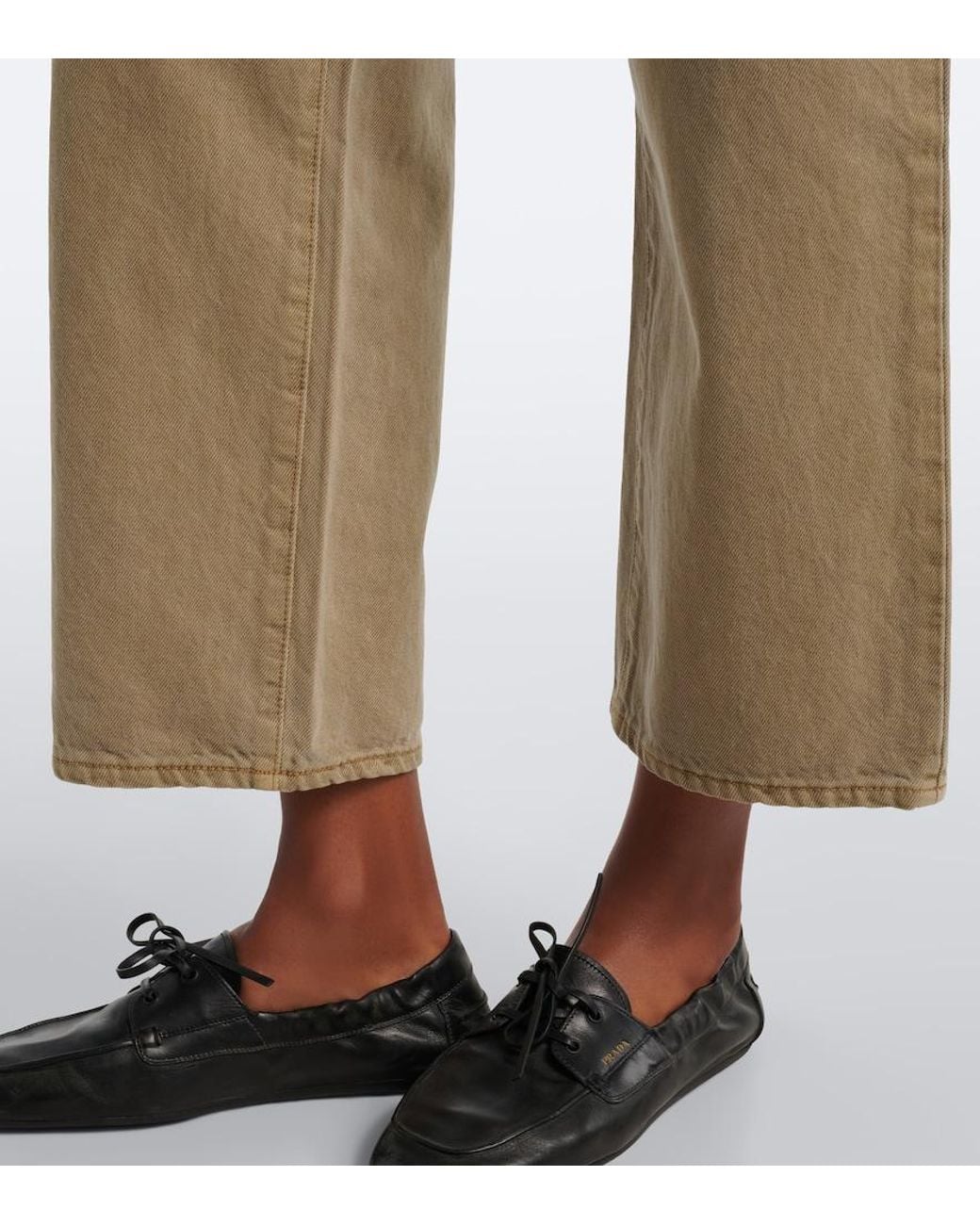 SLVRLAKE Denim Natural Hunter Cropped Straight Jeans