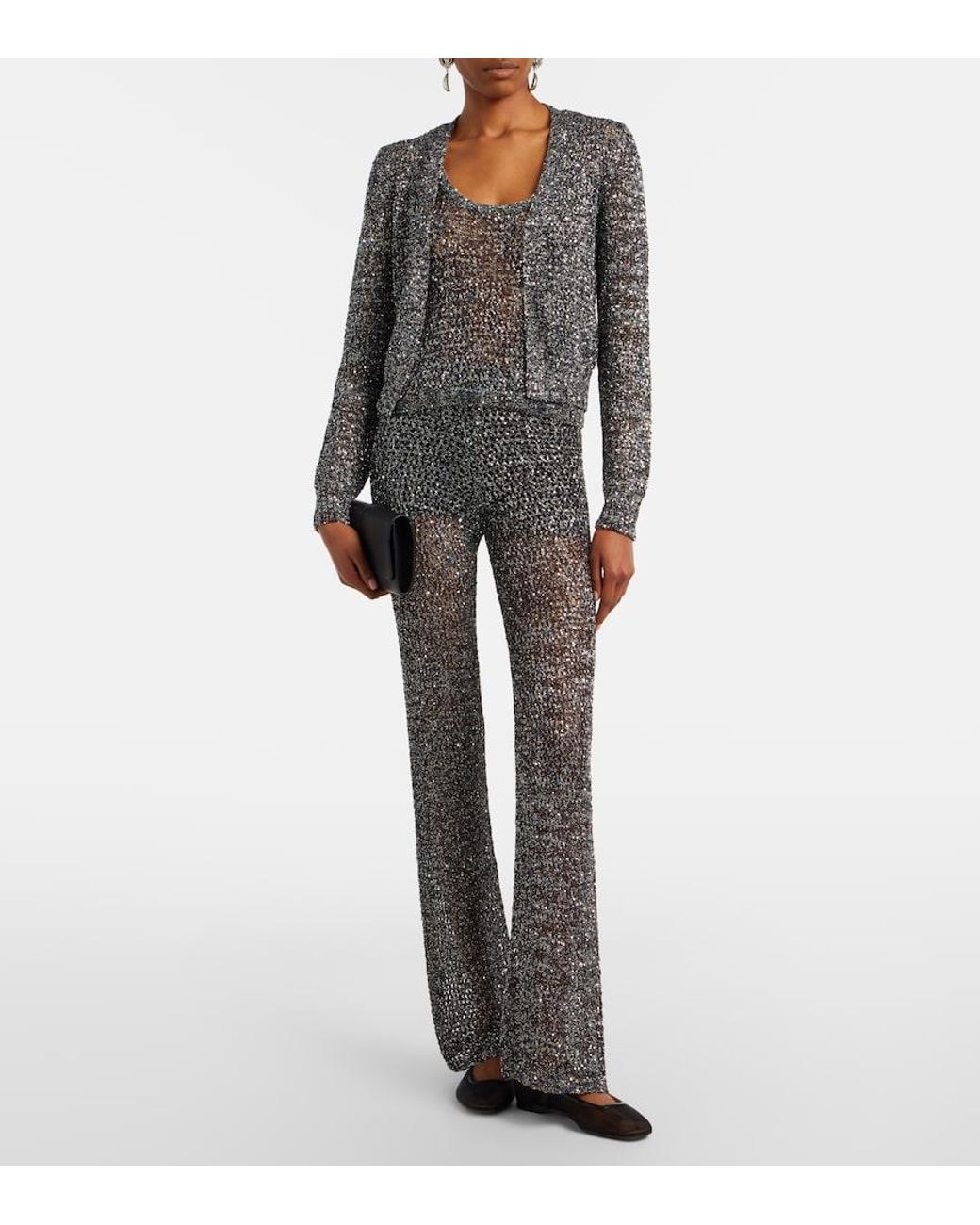 Missoni Blue Sequined Lame Cardigan