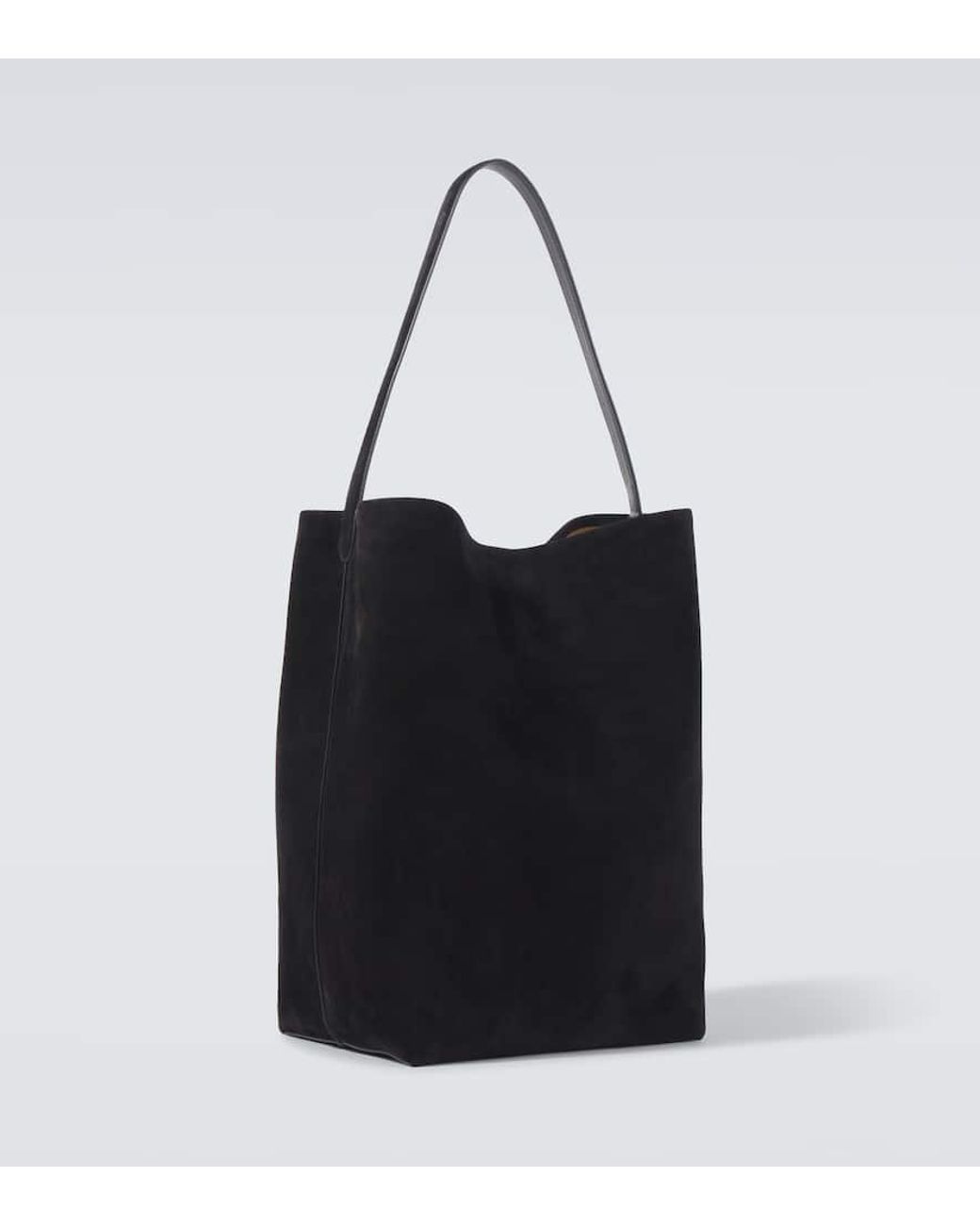 The Row Tote Bag N/S Parke Large Aus Veloursleder in Black für Herren