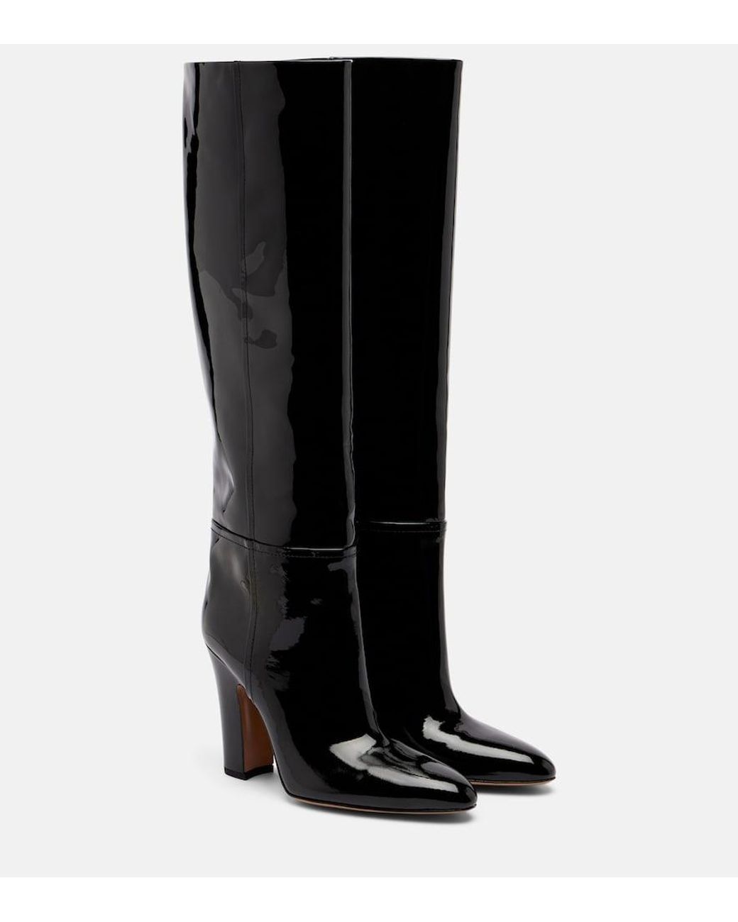 Paris Texas Black Lavinia 100 Patent Leather Knee-High Boots