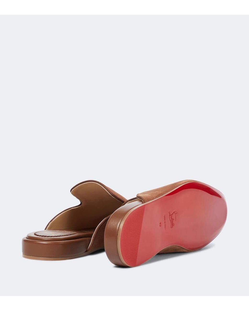 Christian Louboutin Brown Coolito Flat Mules for men