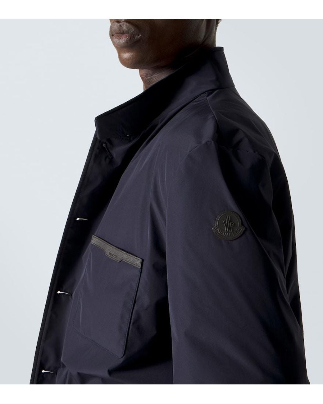 Moncler Blue Westerlies Down Overshirt for men