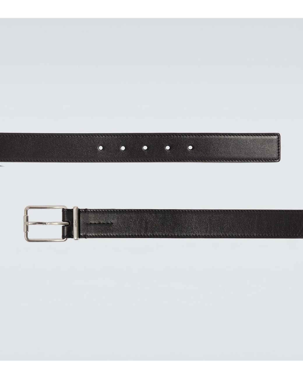 Cinturon De Piel Loewe de hombre de color Black