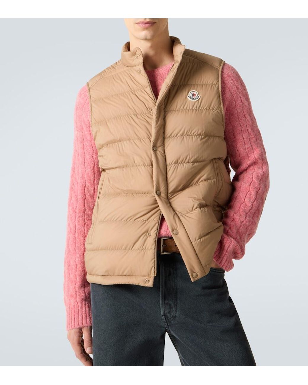 Moncler Natural Barthe Down Vest for men