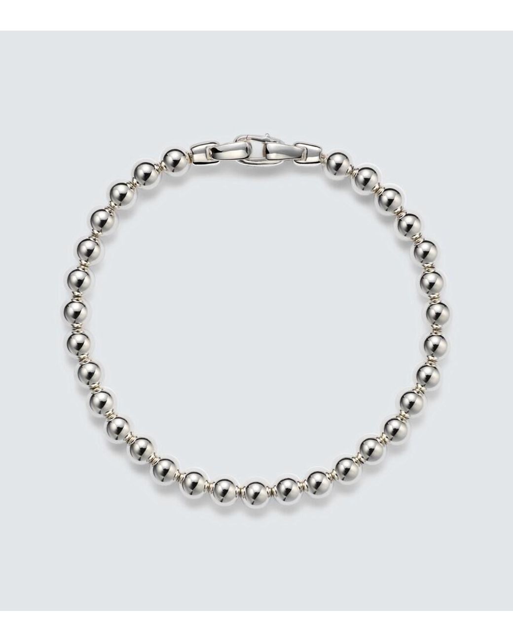 David Yurman Metallic Spiritual Beads Sterling Bracelet for men