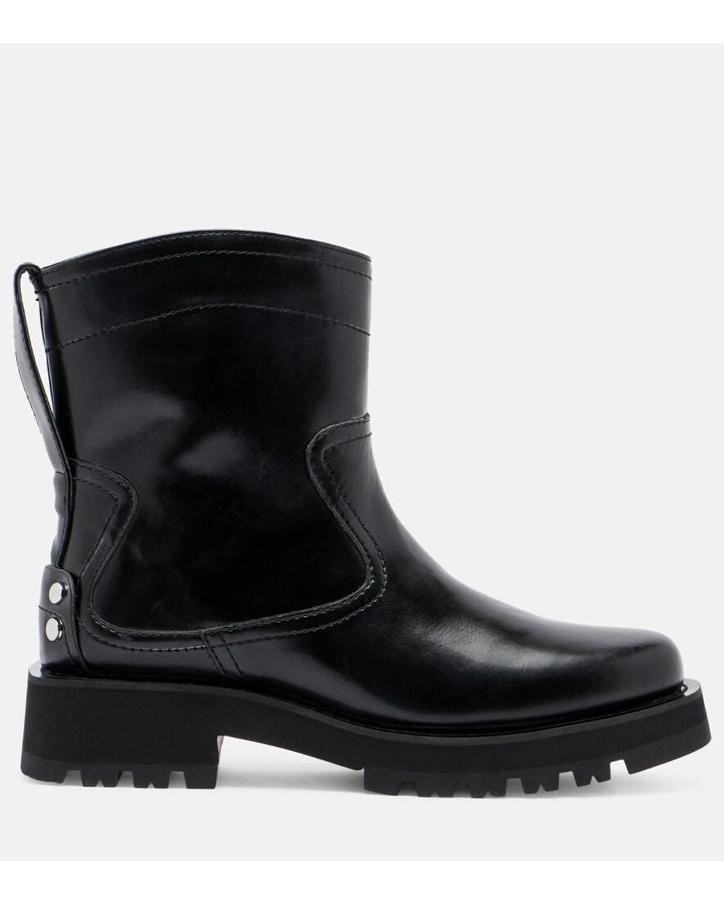 Ganni Black Studs Ankle Boots