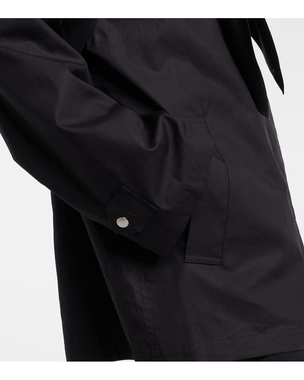 Totême  Black Scarf-Detail Cotton Jacket