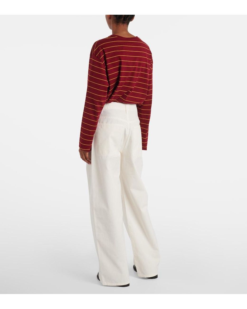Citizens of Humanity White Ayla High-Rise Cotton Cargo Pants