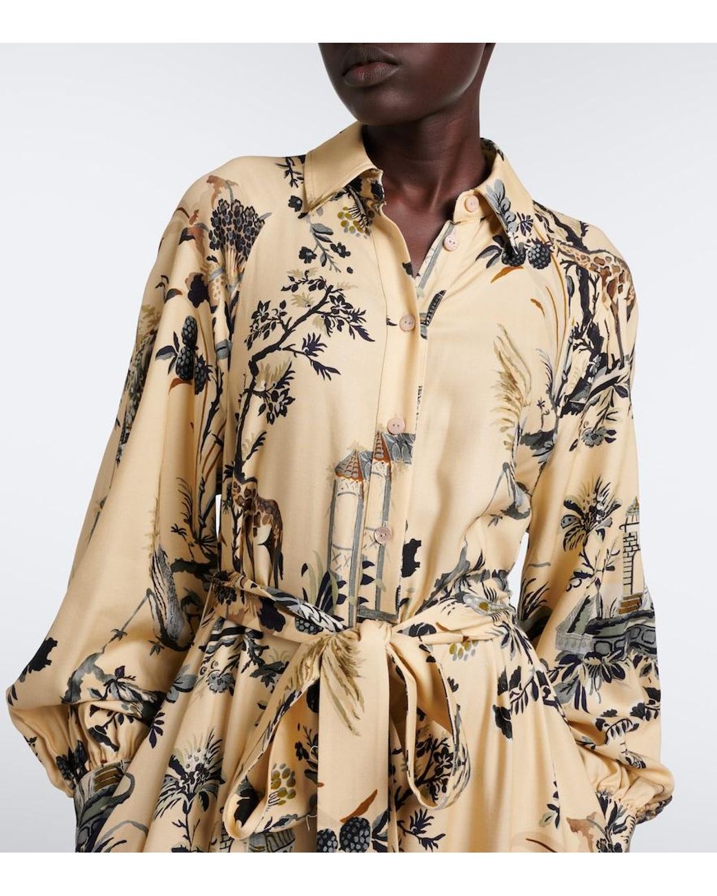 Etro Metallic Printed Maxi Dress