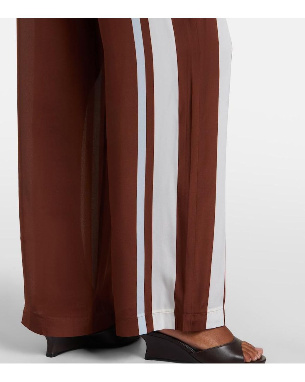 Sir Purple Marais Silk Wide-Leg Pants