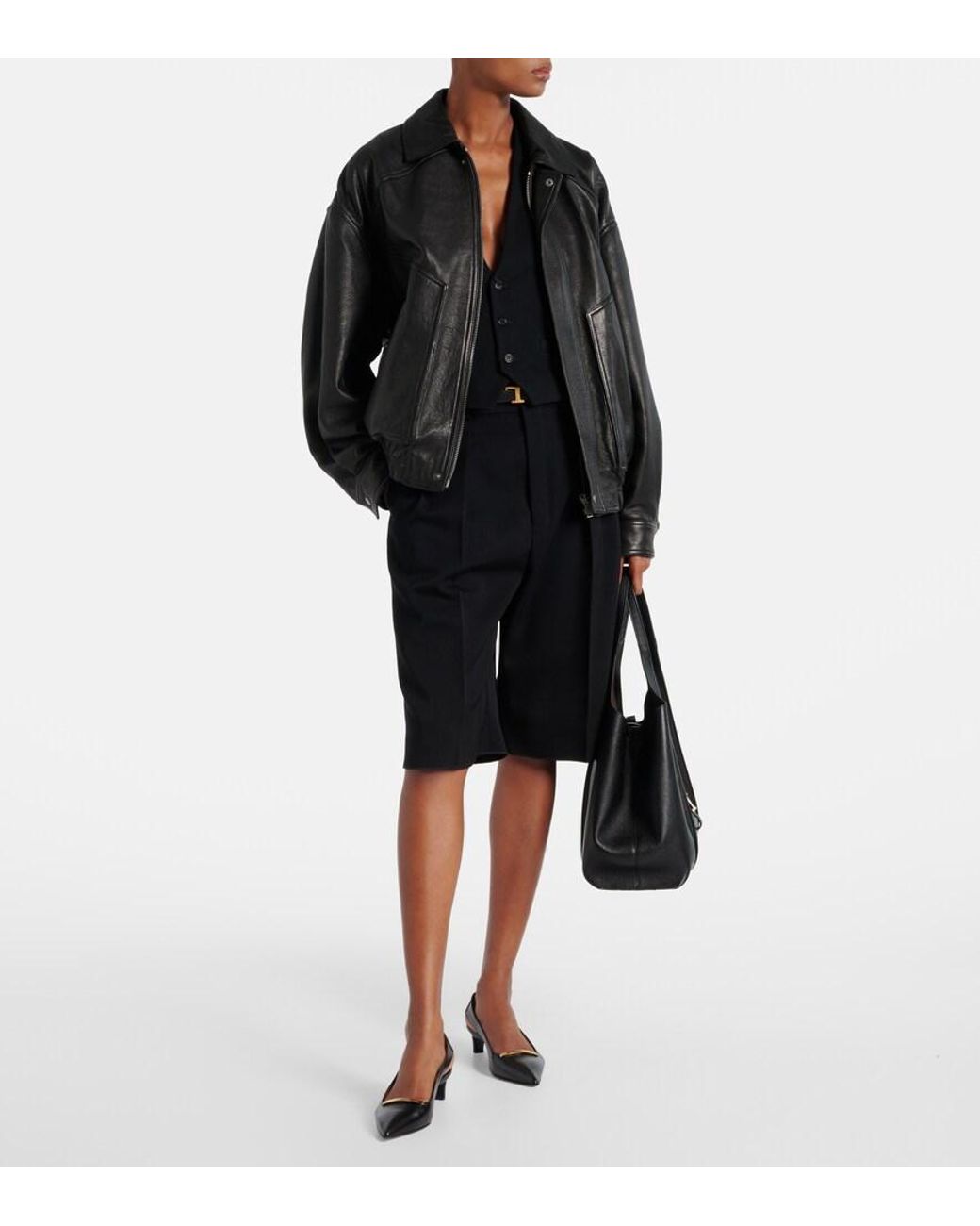 Tod's Black Slingback-Pumps Barretta 40 Aus Leder