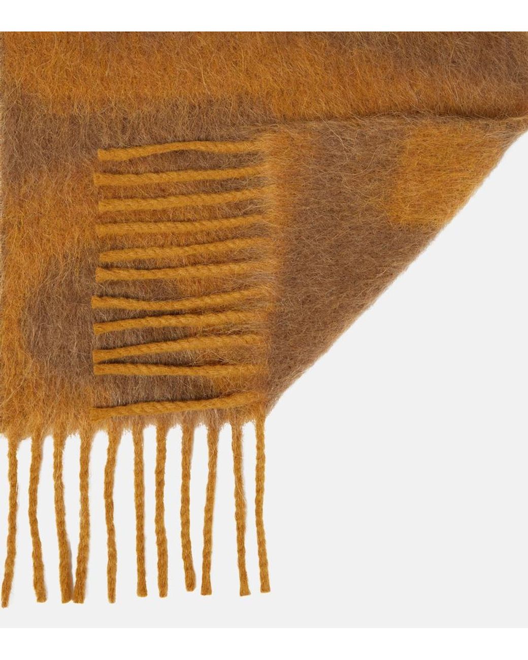 Acne Natural Logo Wool-Blend Scarf
