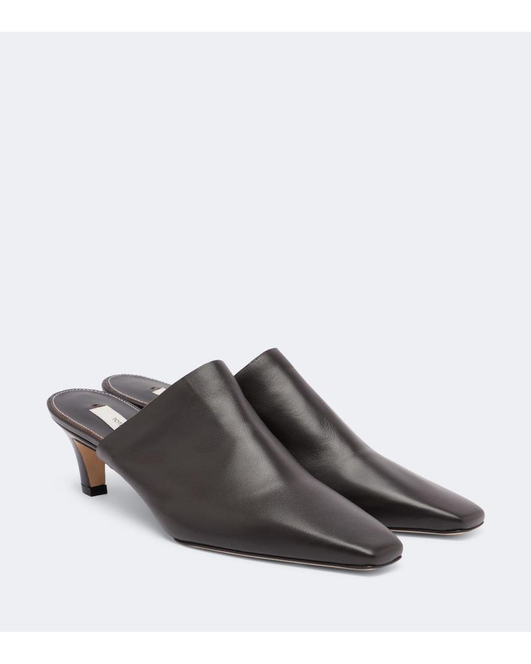 Totême Brown Leather Mules