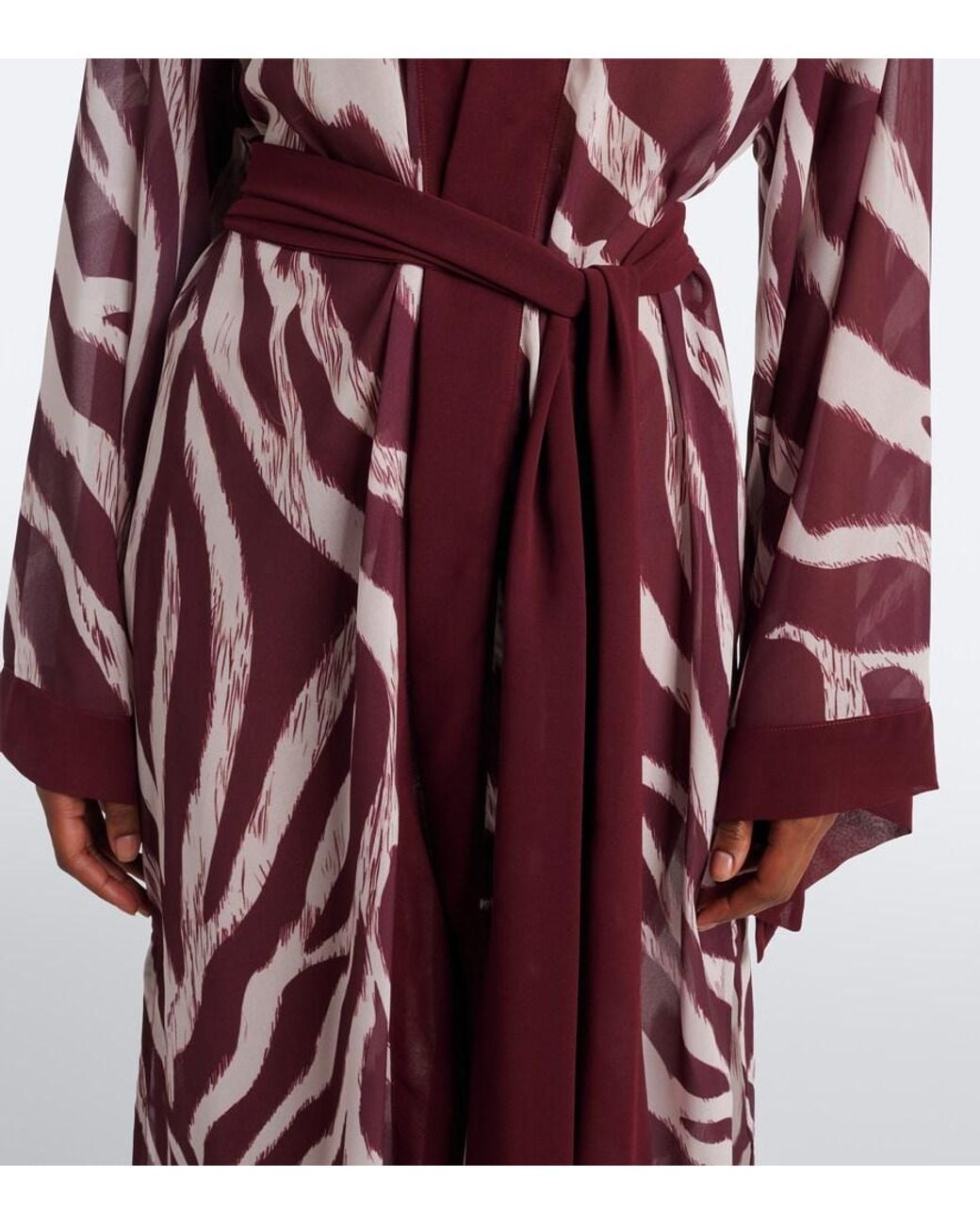 Bananhot Red Jim Zebra-Print Beach Cover-Up