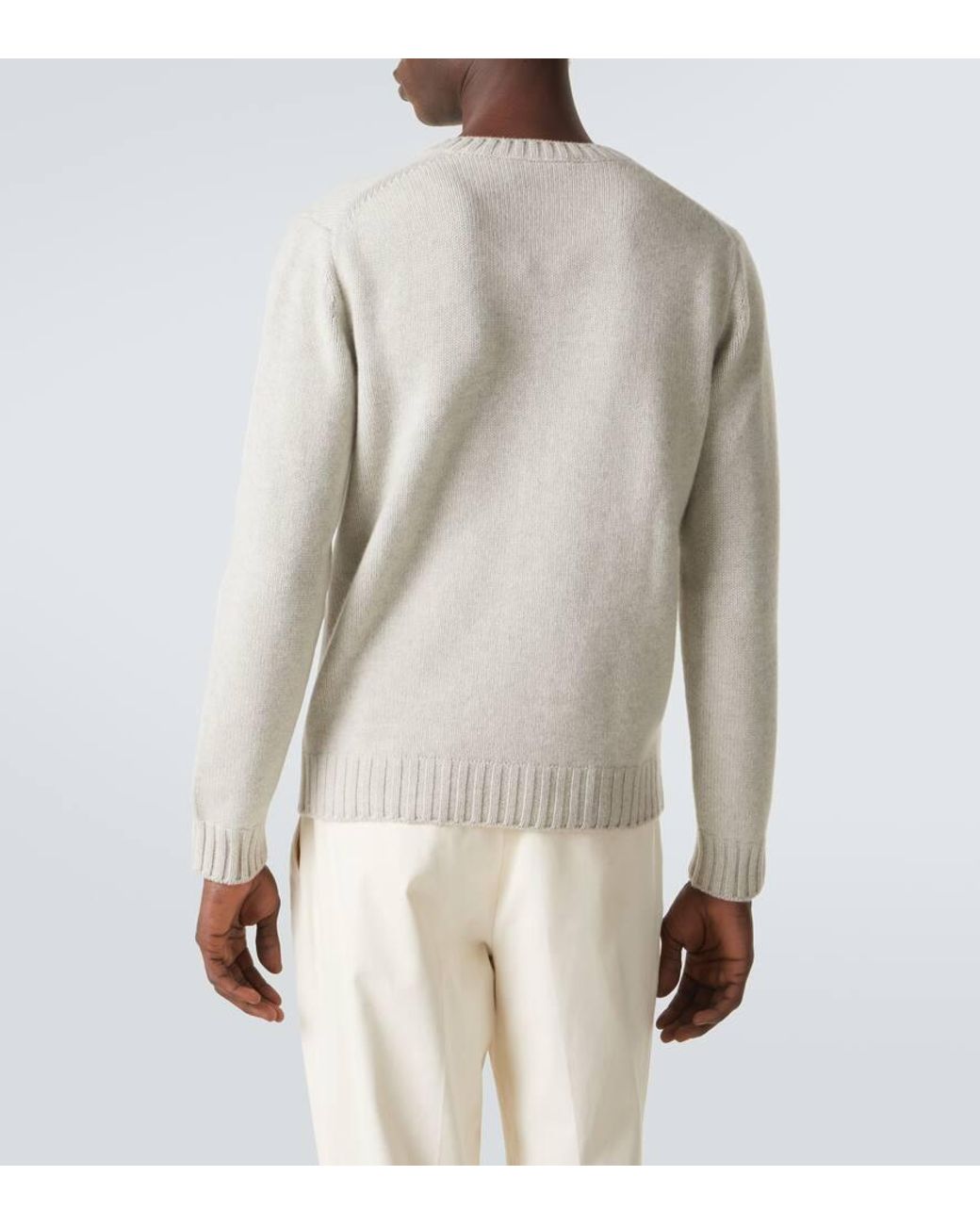 Saman Amel Pullover Kay Aus Kaschmir in White für Herren