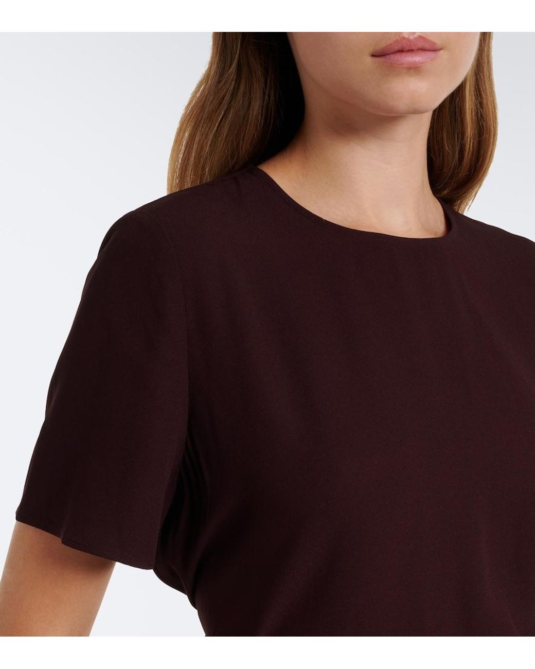 Joseph Red Atheris Crepe Top