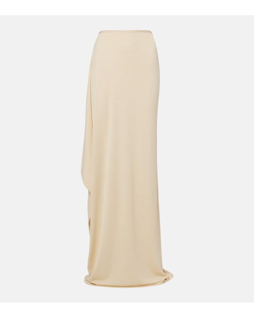 The Row Natural Dione Draped Maxi Skirt