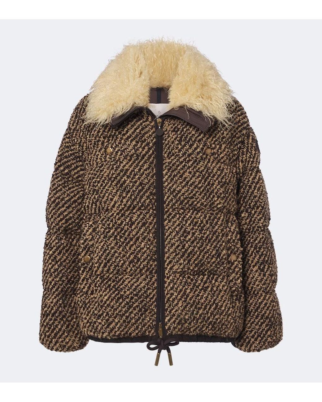 Moncler Brown Dynamique Boucle Down Jacket