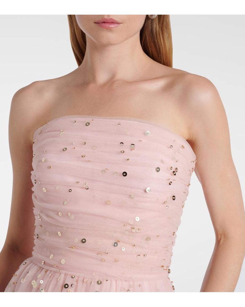 Jenny Packham Pink Sequined Gown