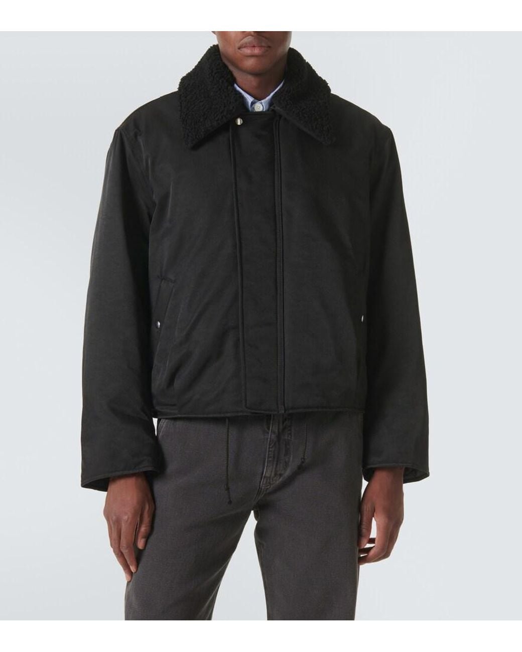Our Legacy Black Ace Cotton-Blend Jacket for men