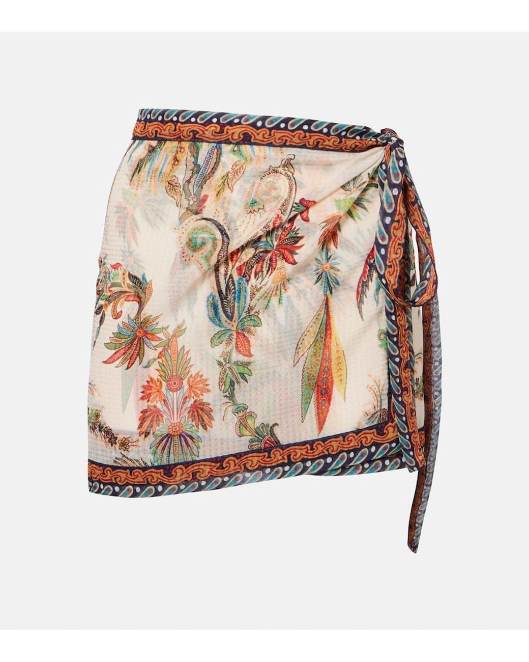 Etro Multicolor Paisley Wrap Skirt