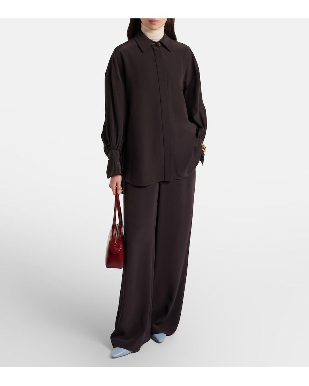 Joseph Black Camilia Satin Twill Shirt