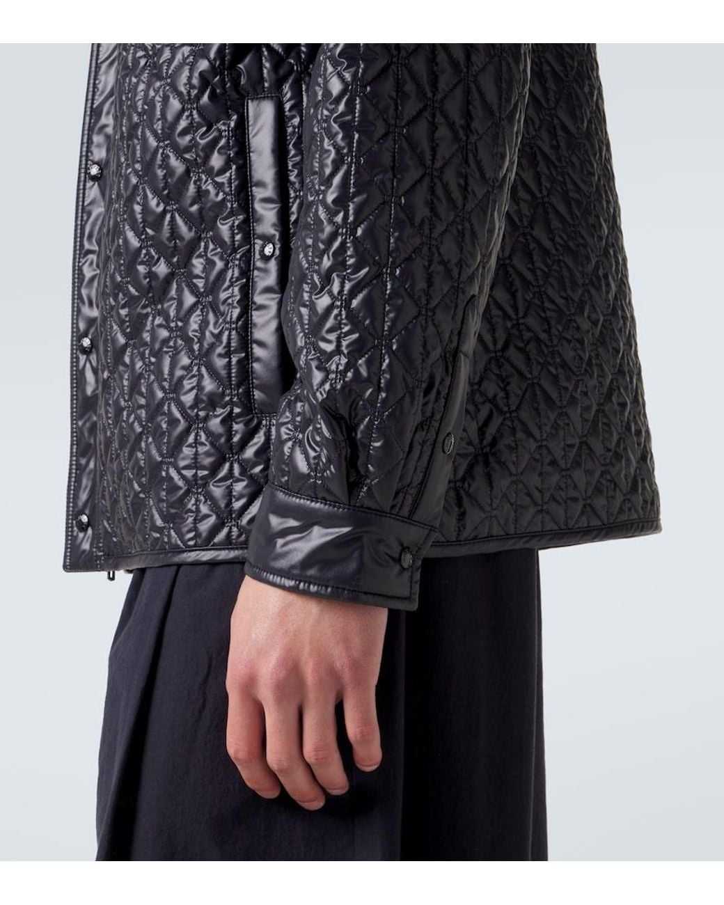 Moncler Blue Quilted Jacket for men