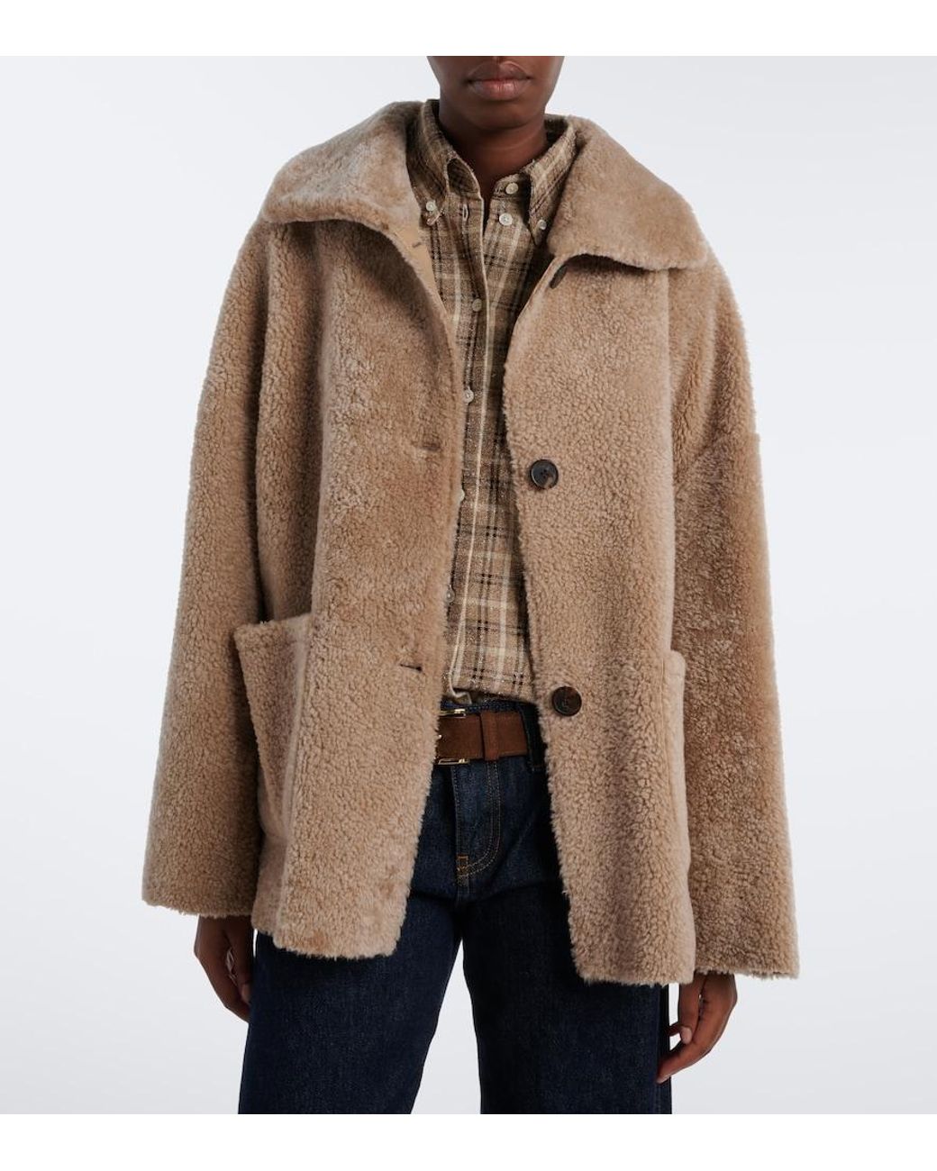 Arma Natural Isabella Reversible Shearling Jacket