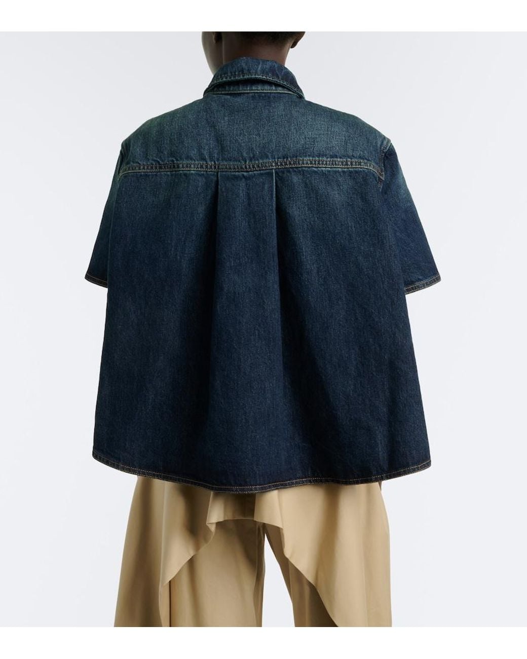 Loewe Blue Double L Denim Shirt