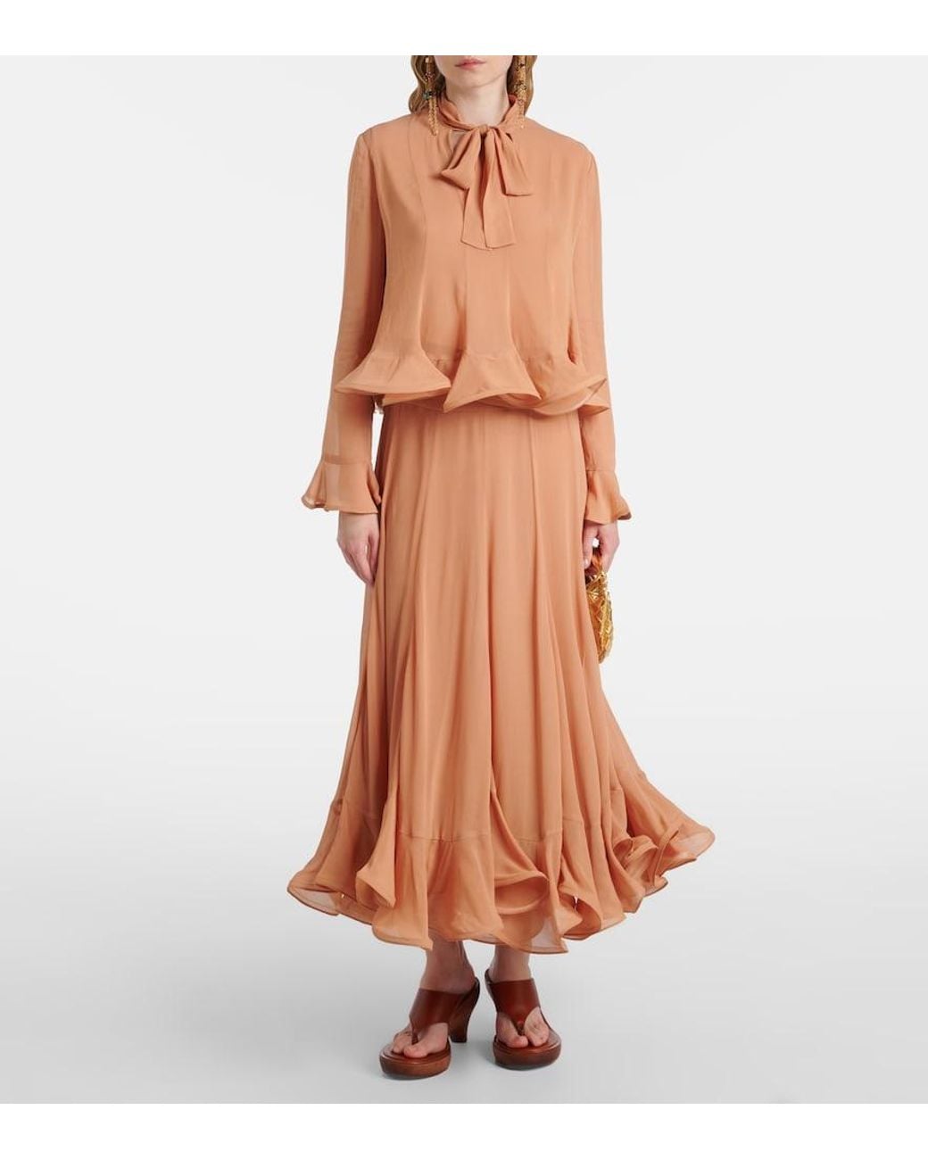 Zimmermann Brown Balance Floral Blouse