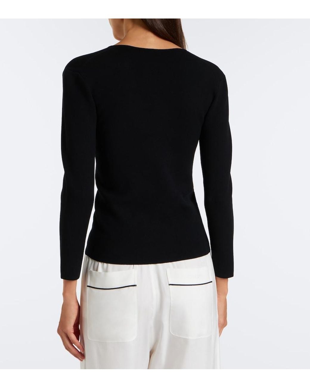 Totême Black Pullover Aus Strick