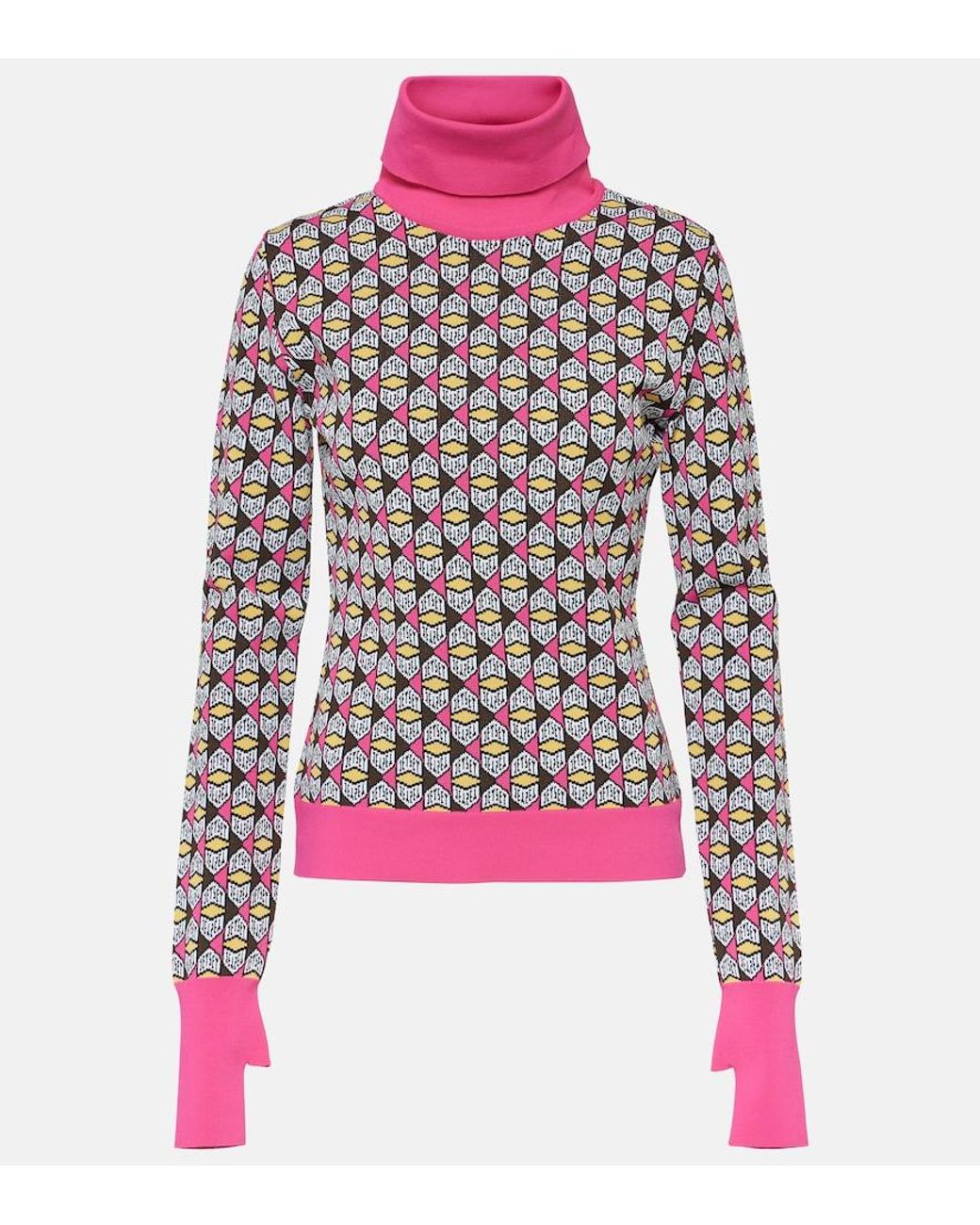 Jet Set Red Logo Turtleneck Sweater