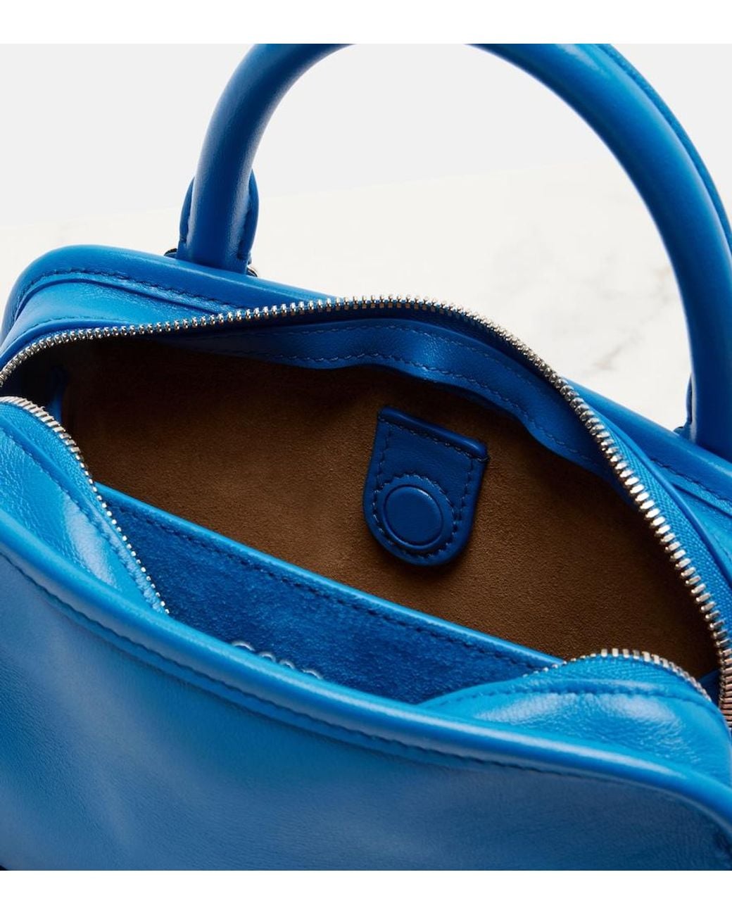 Loewe Blue Amazona 180 Mini Leather Top-Handle Bag
