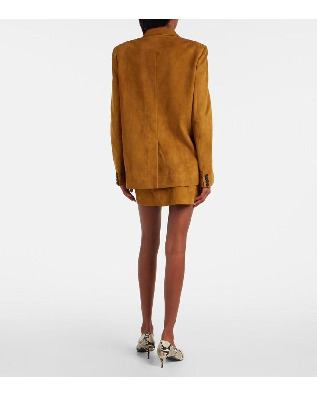 Khaite Brown Saraphina Suede Jacket